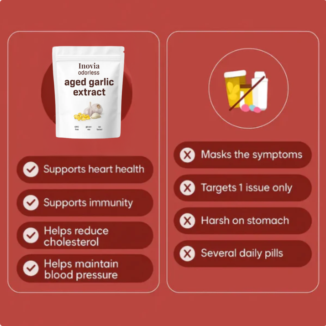 Inovia Aged Garlic Extract 7500mg Odorless