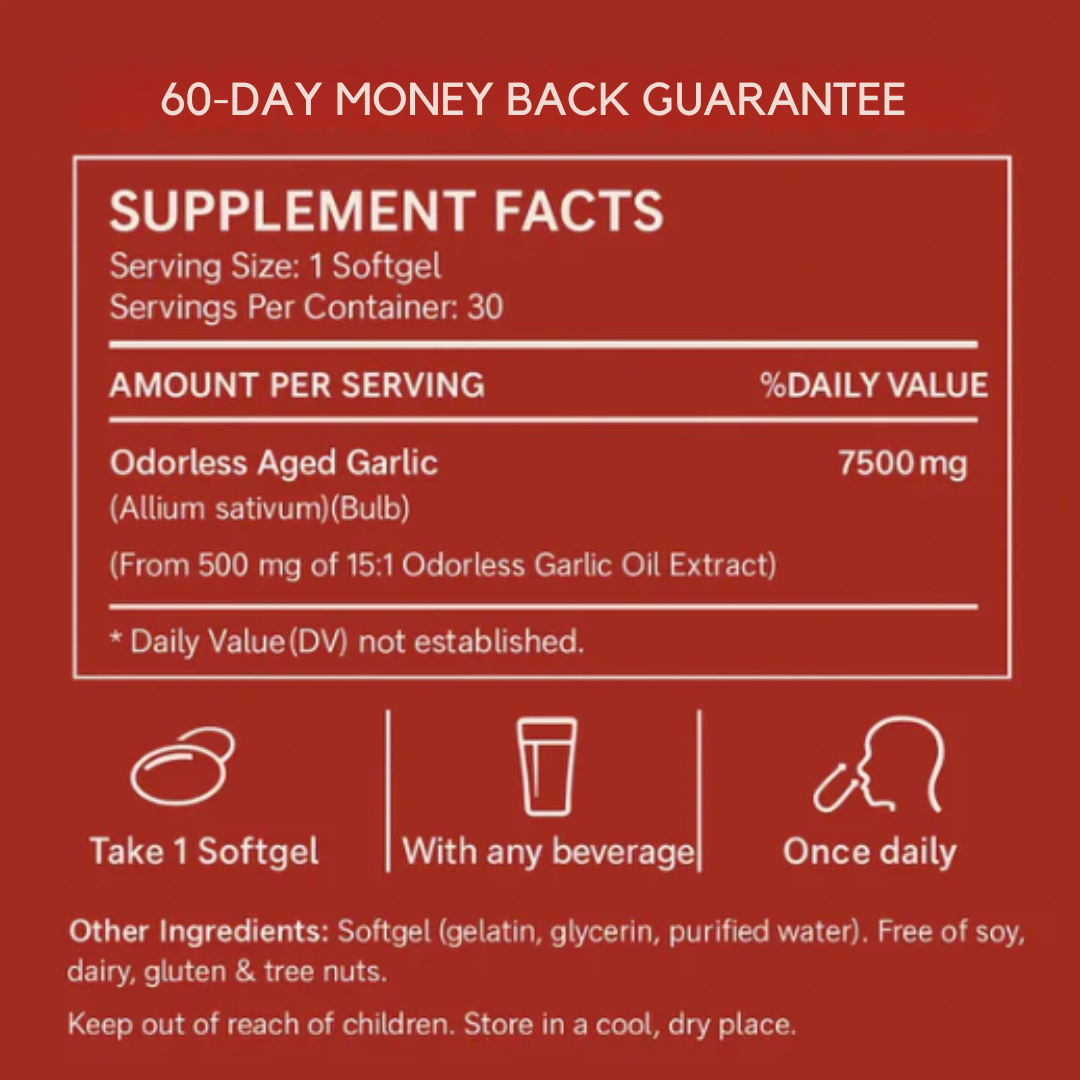 Inovia Aged Garlic Extract 7500mg Odorless